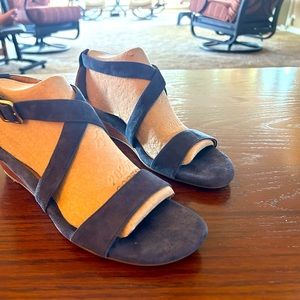 Navy blue Sofft sandals size 9